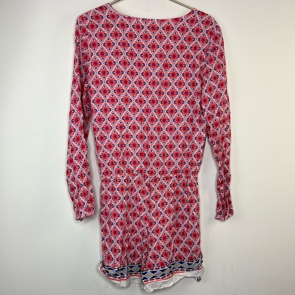 Chelsea & Violet Long Sleeve Red Print Romper, Small - Picture 7 of 7